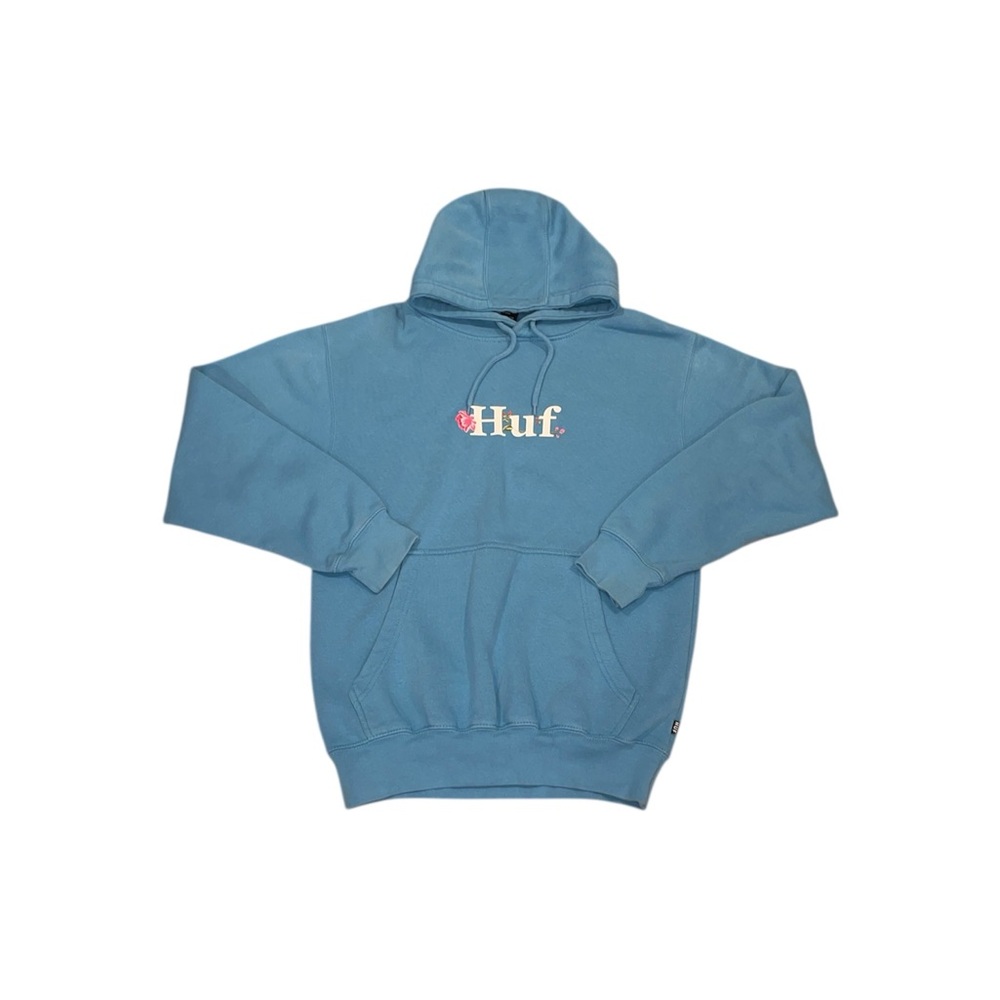 Huf blue floral hoodie